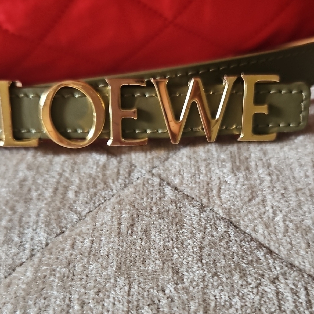 Loewe Gold and Green Belt Accessory